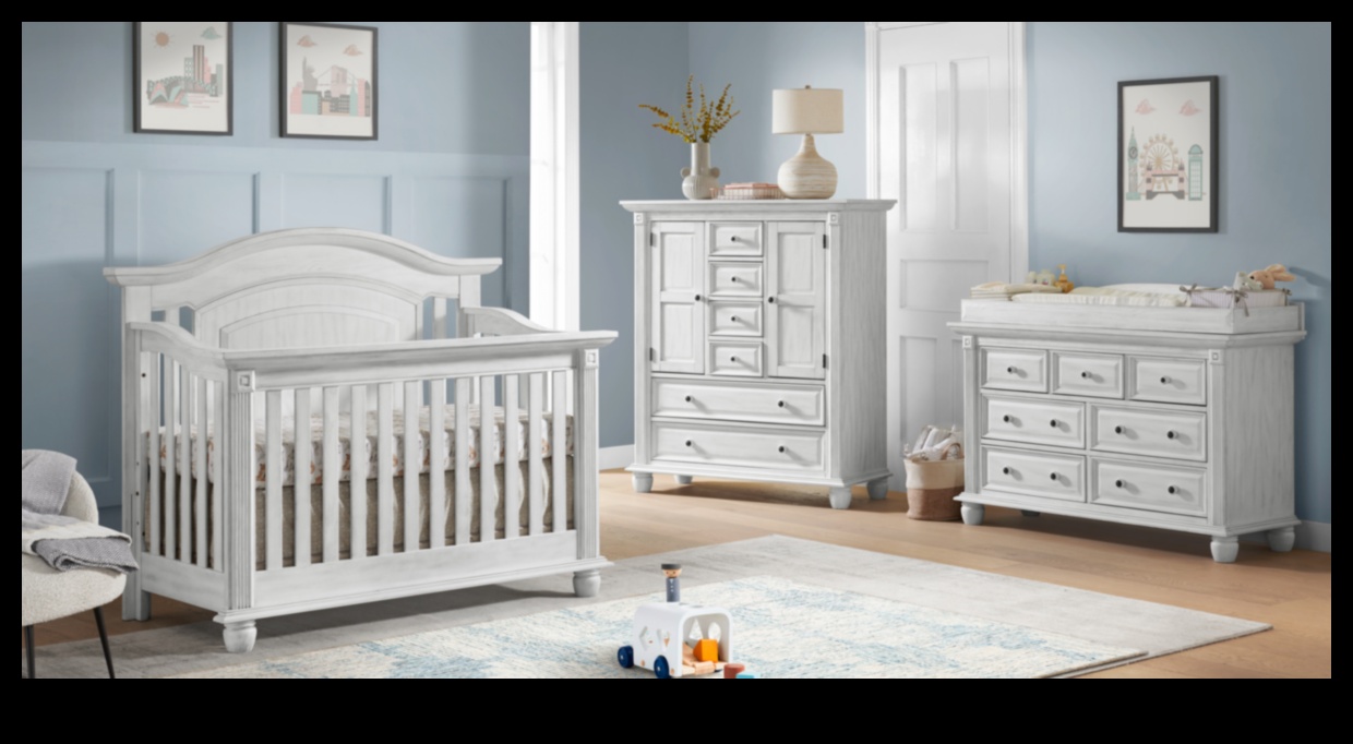 Eleganta gultiņas: stilīgas guļamtelpas modernai mazuļa attīstībai