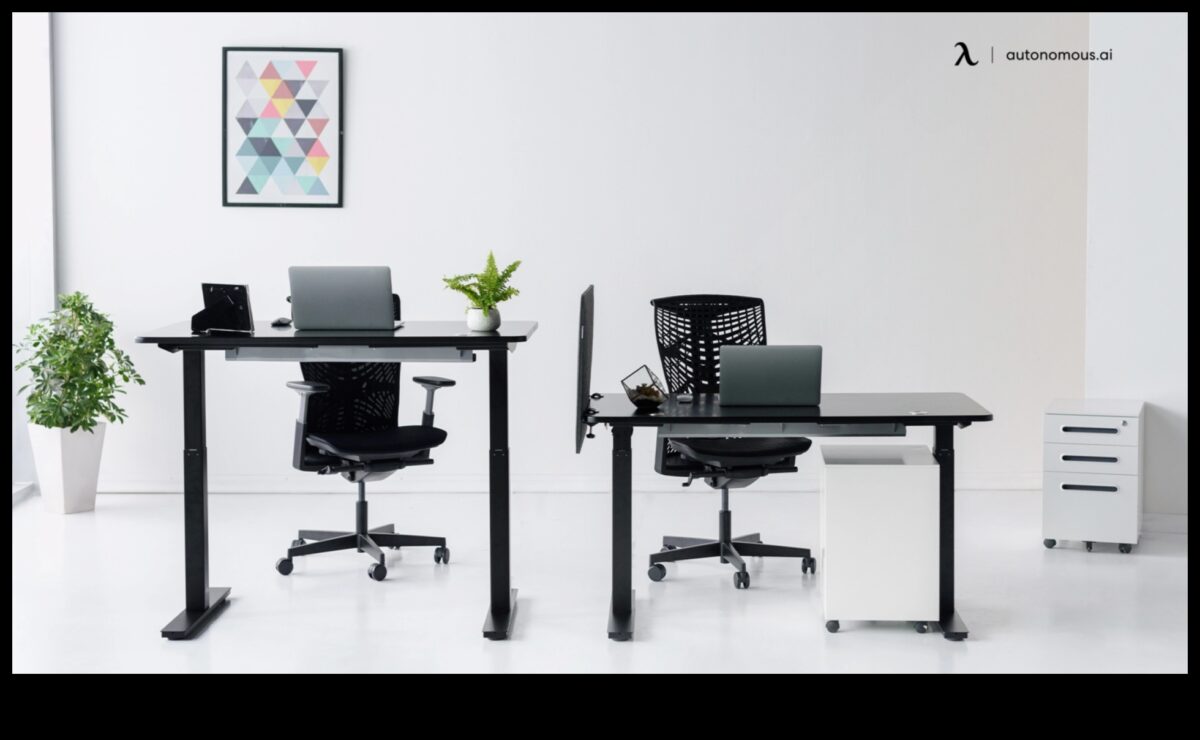 Viedās mēbeles: biroja elektronika integrēta stilīgās mēbelēs