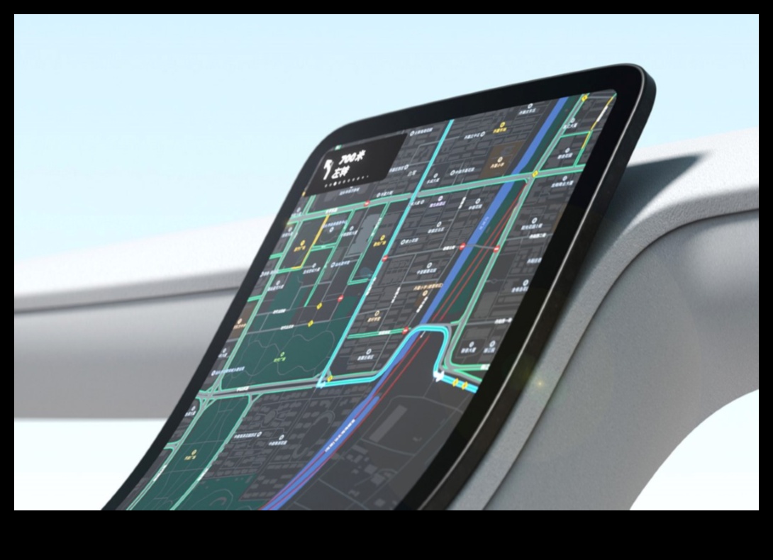 Viedie ekrāni uz riteņiem: automašīnā iebūvēta displeja elektronika maksimālai ērtībai